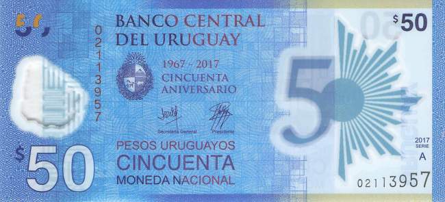 Uruguay 50 Pesos p100 2017